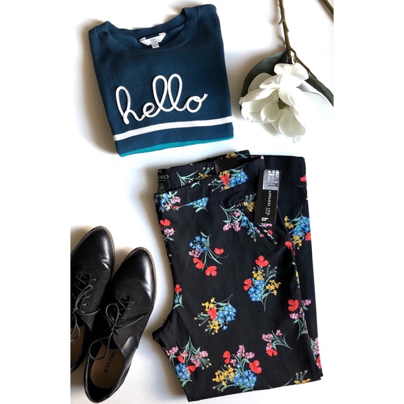 Soho Apparel Pants - Floral ankle length pants